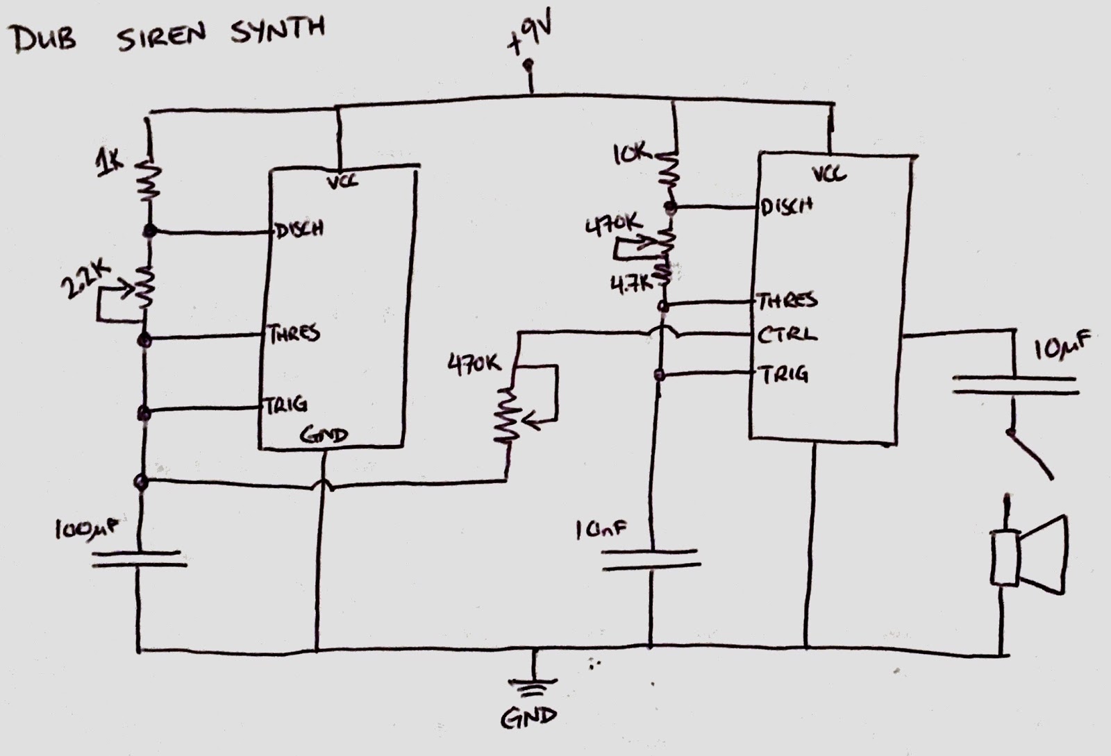 TWSU siren synth diagram